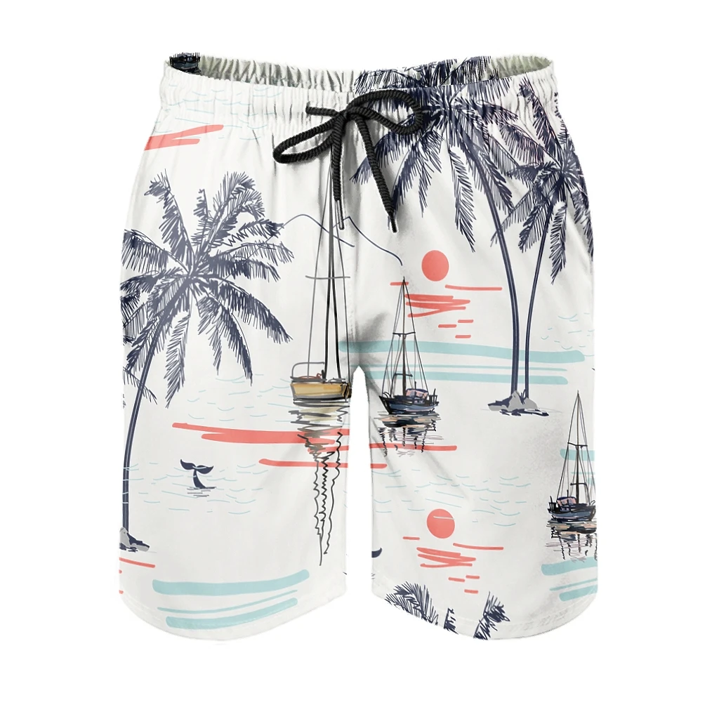 

2021 Summer Men's Beach Pants with Pockets Mens Comfy Quick Dry Pants Shorts