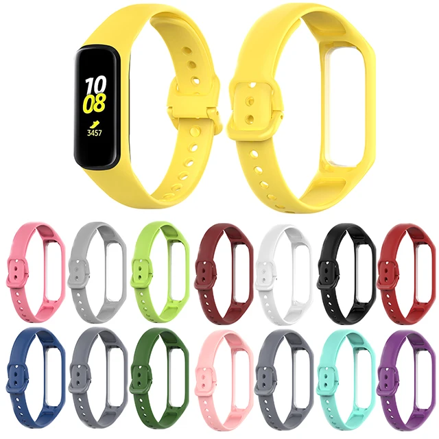 

BOORUI pure color for galaxy fit2 strap sport silicone for samsung galaxy fit 2 watch wristband SM-R220, 14 colors to choose from