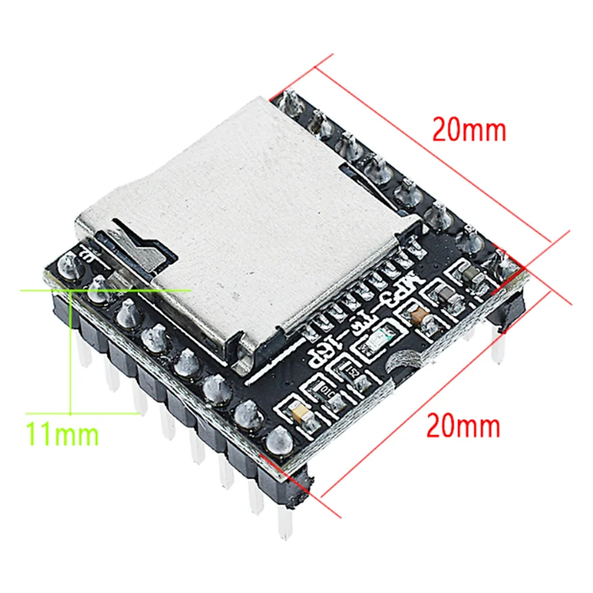 Mini Mp3 Player Module With Simplified Output Speaker Mp3 Module Tf ...