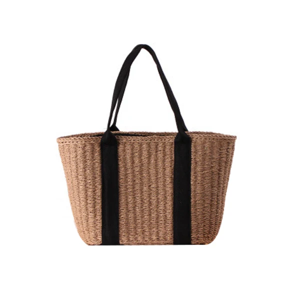 

Strong Paper String Handmade Crochet Tote Summer Beach Straw bag