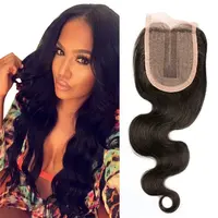 

Bliss Emerald Indian Human Hair 3.5x4 Lace Closure Body Wave Middle Part Natural Color