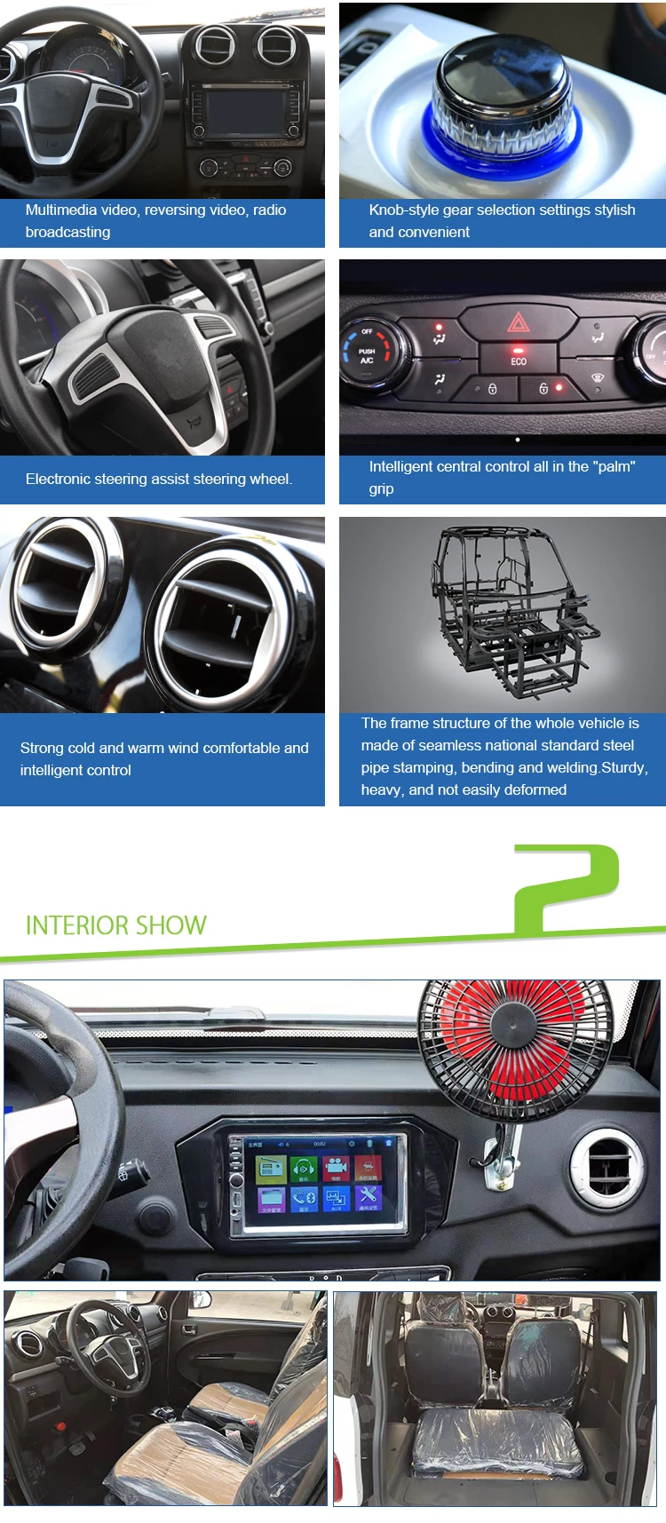 4 Seats Mini Electric Micro Car Adult Mini Electric Car