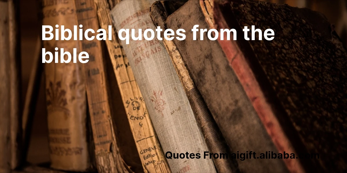 biblical quotes from the bible