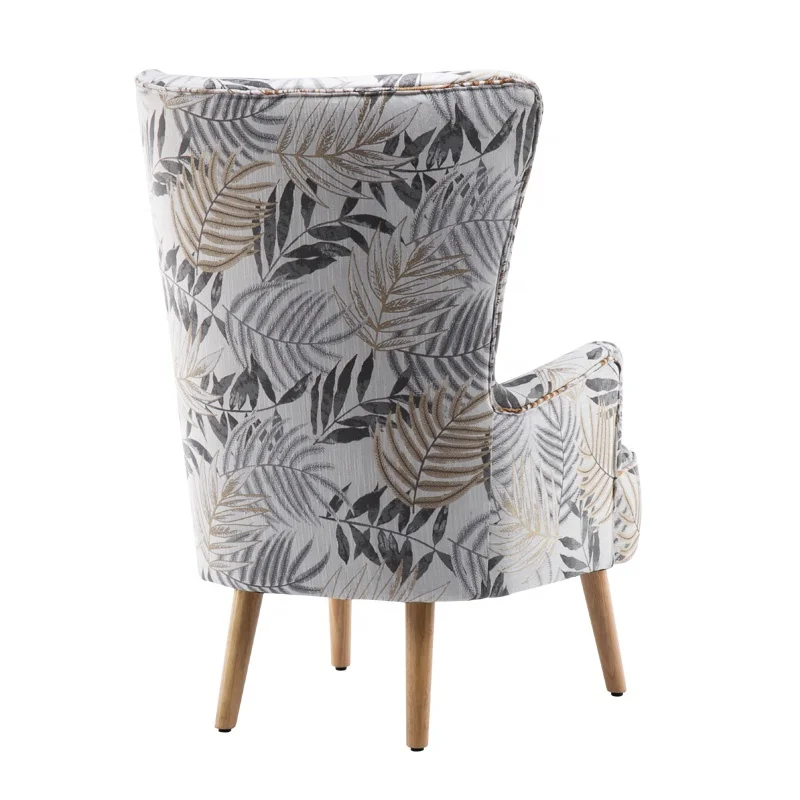 
Modern Fabric High Back Accent Chair for Living Room 