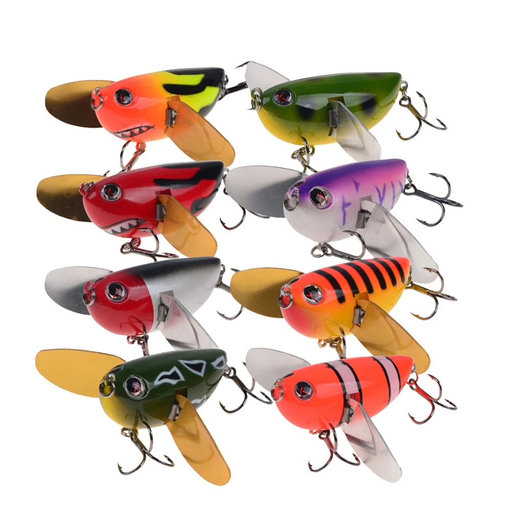 

Top Right 60mm 13g P1044 Topwater Freshwater Insect Cicada Prop Hard Plastic Bass Fishing Lure