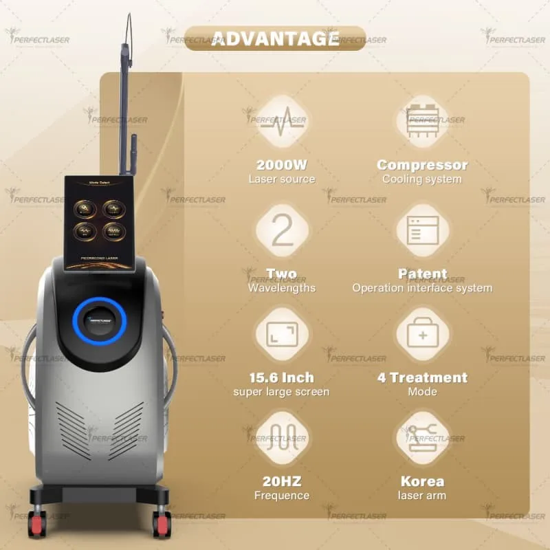 Q switch laser tattoo removal machine