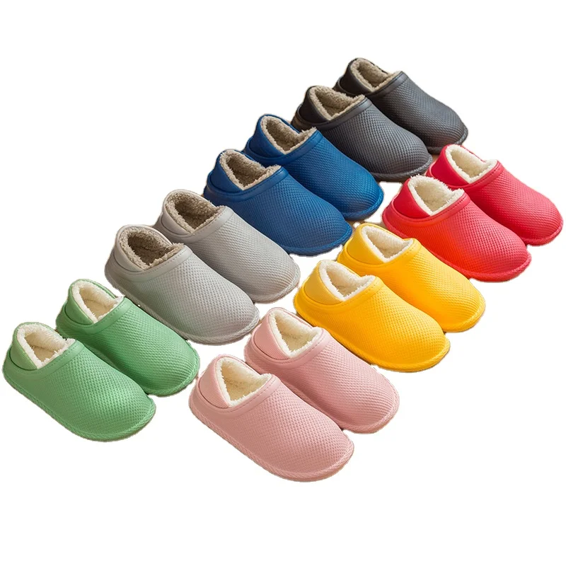 

New Style Waterproof Non-Slip Home Indoor Women's Winter Furry Warm Cotton Shoes