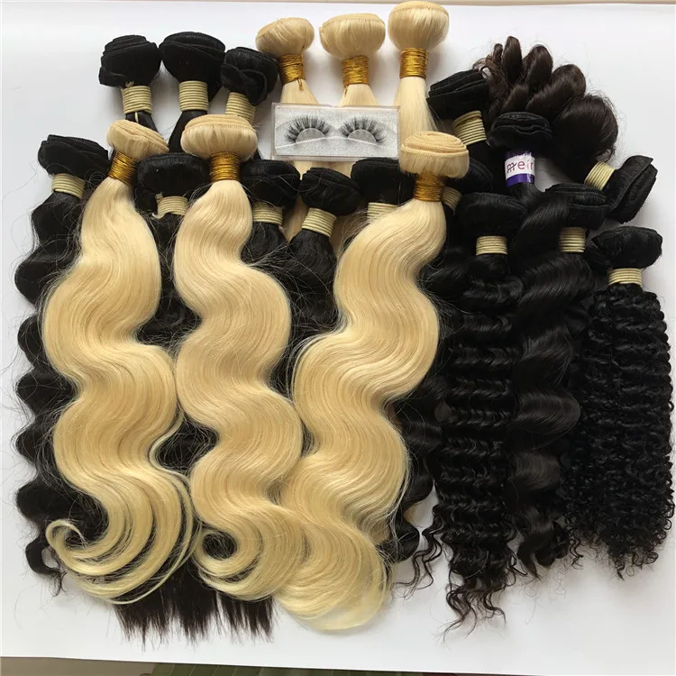

Hair wholesale raw cuticle aligned 100% virgin remy human hair bundles original mink peruvian