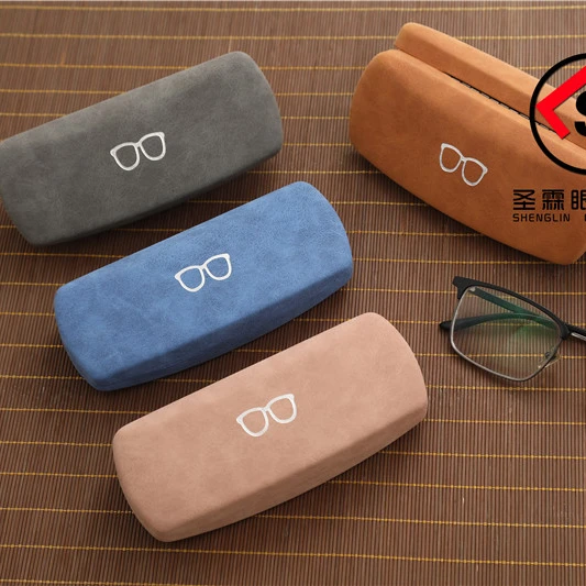

fashion PU leather boxes for glasses custom logo wholesale glasses cases, Customized color