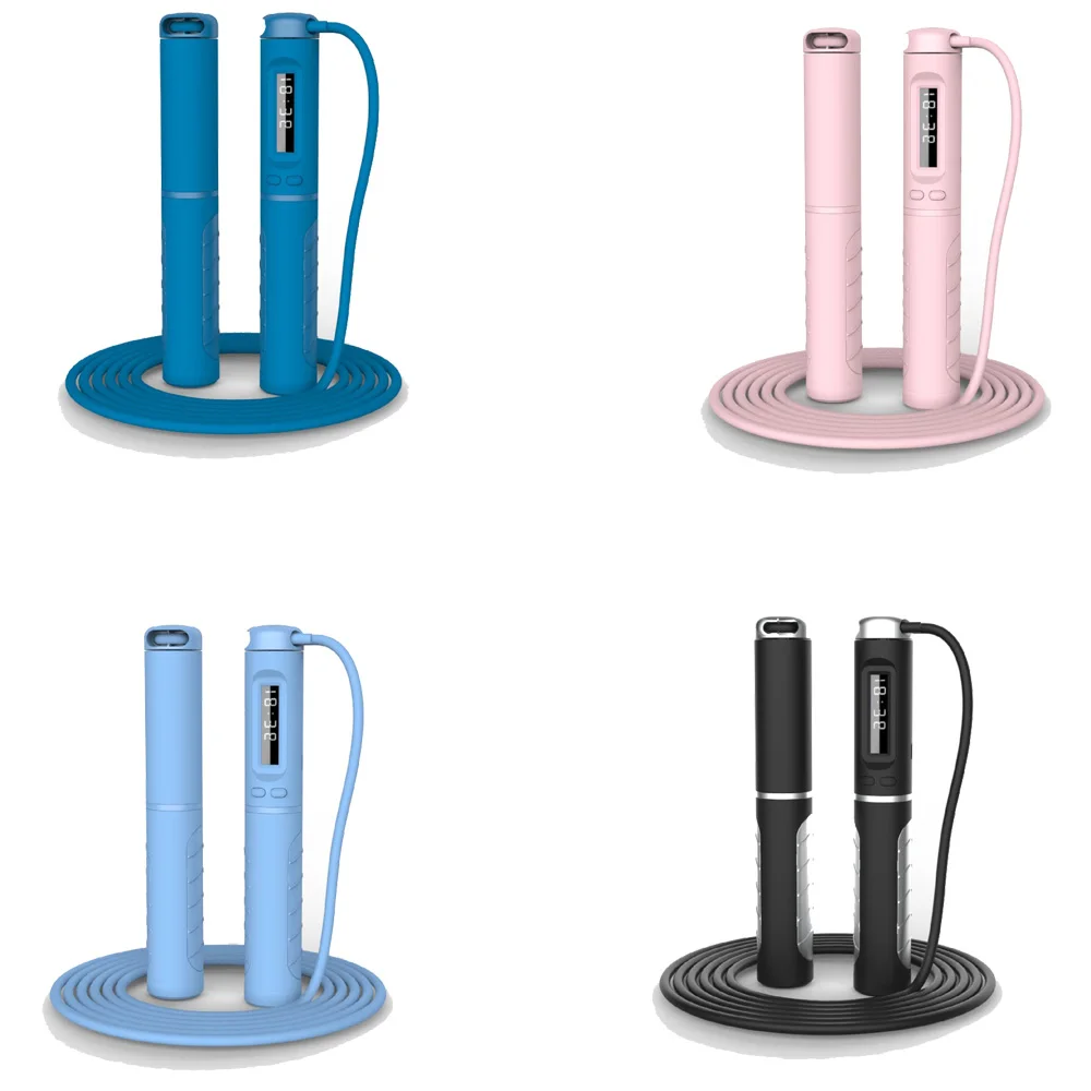

Fitness Body Building Training smart skipping rope Counting digital Jump Rope, Black, blue, pink