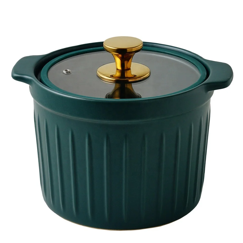 

Nordic casserole soup household ceramic pot gas open flame large capacity gas stove special pot casserole, Red /green / pink /yellow