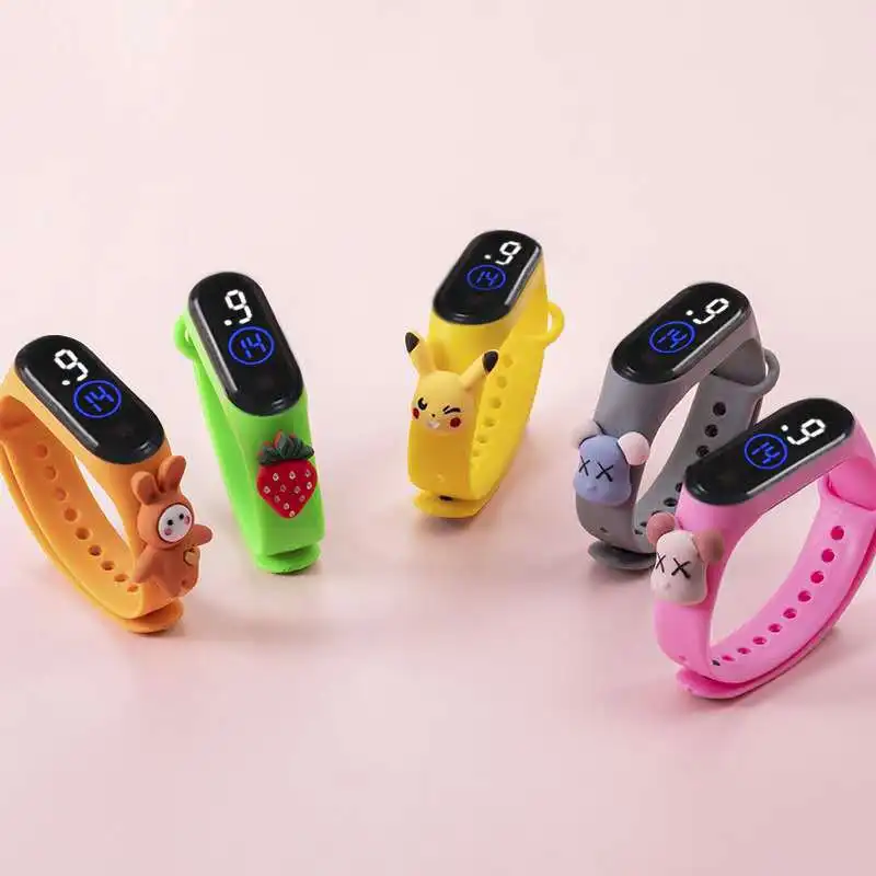 

Silicone waterproof Kids Watches for Boys Girls Students Digital Children Watch Square LED Cartoon Electronic Sport Wristwatch