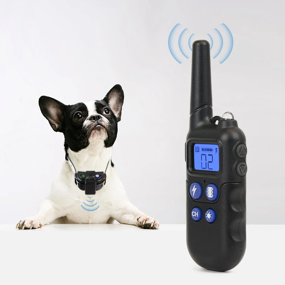 

2020 new designed walkie talkie dog training collar 2000m remote control