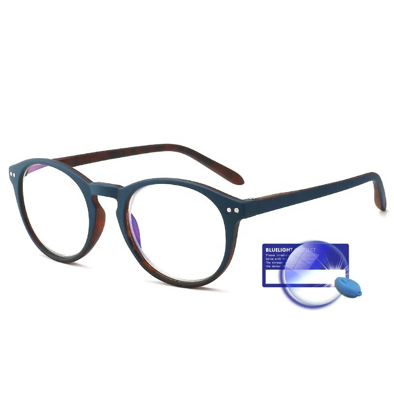 

River Optical retro round optical eyeglasses frame computer glasses anti blue light blocking glasses for men