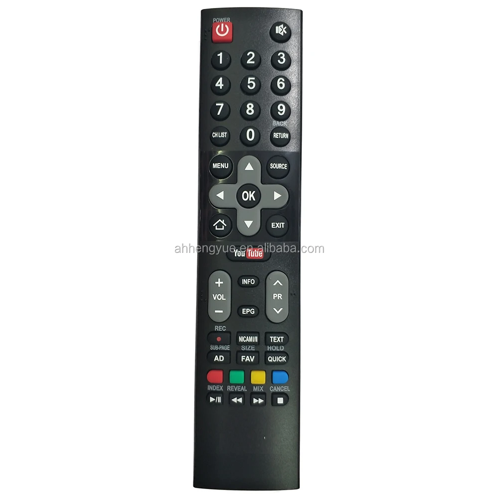 

HOF16J234GPD12 For Remote Control with Youtube 539C-266702-W090 for LCD TV, Black