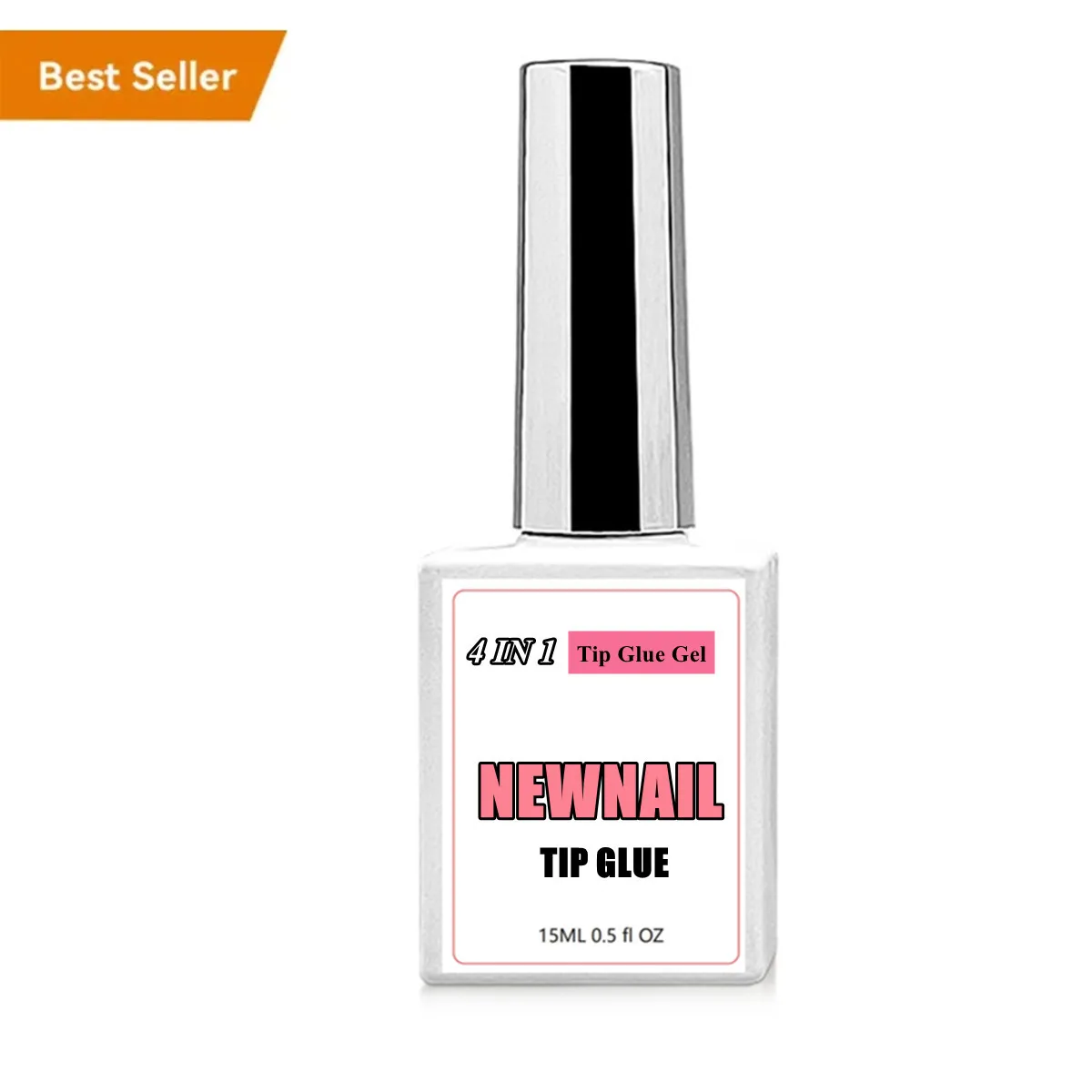 4in1 Long Lasting Press Tips 15ml Diamond Glue Reinforcement Rubber Base Gel Nail Tip Glue Led Uv Nail Gel X
