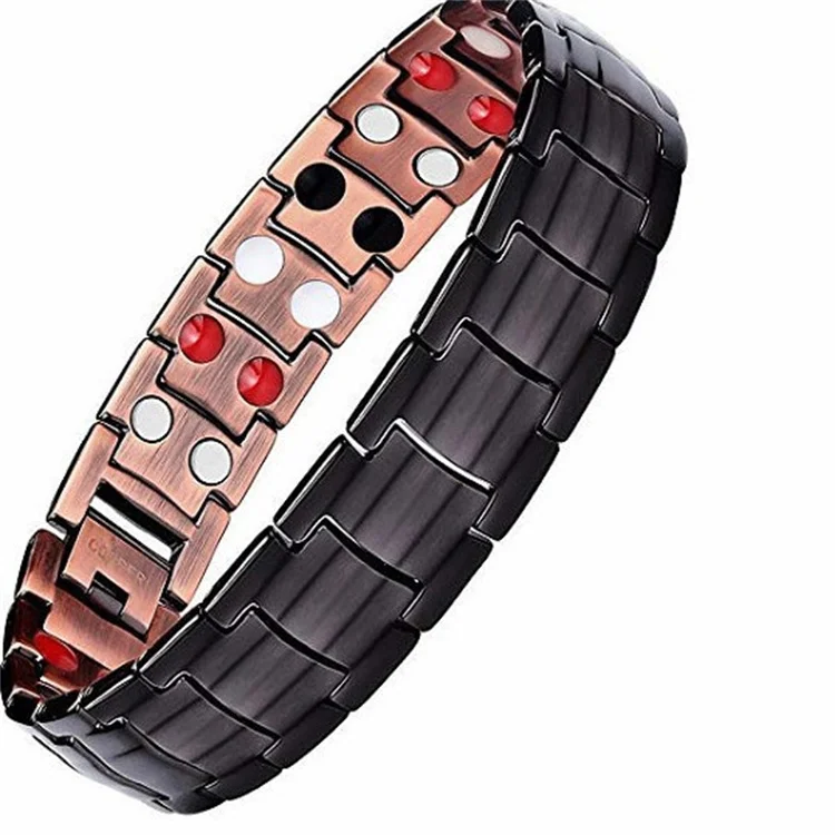 

Top quality Men Wholesale 99.95% pure copper magnetic bracelets for arthritis