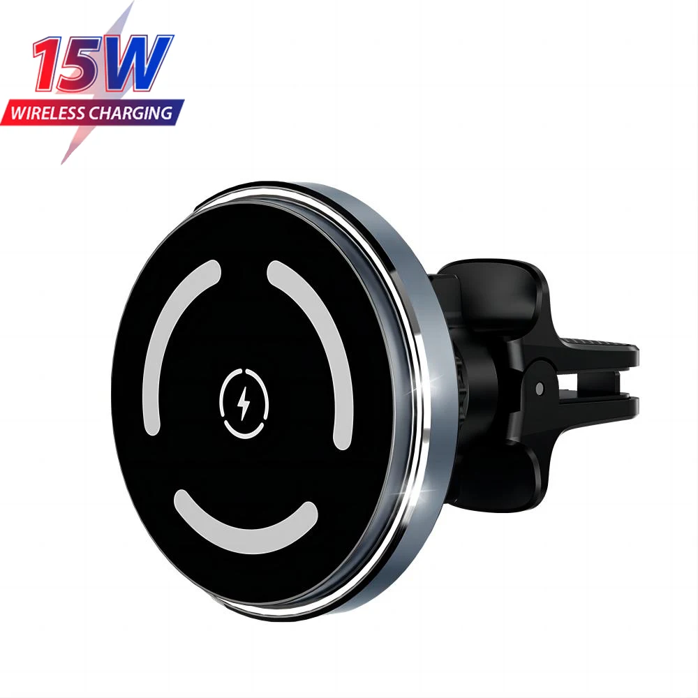 

15W Magnetic wireless car charger Fast charging smart car wireless charger phone holder
