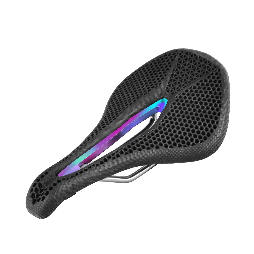 

Ventilation Bike Saddle Mtb Comfortable Hollow Cycling Seat Honeycomb 3D Printed Bicycle Saddle