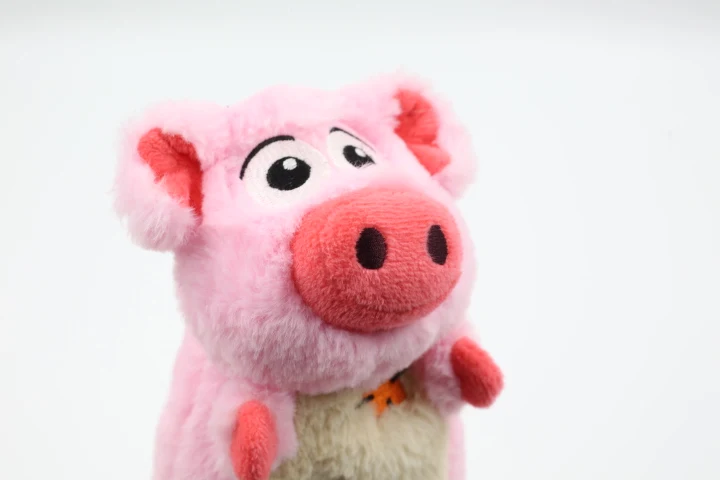 soft stuffing rope legs plush pig toy dog chew toy -dog pig