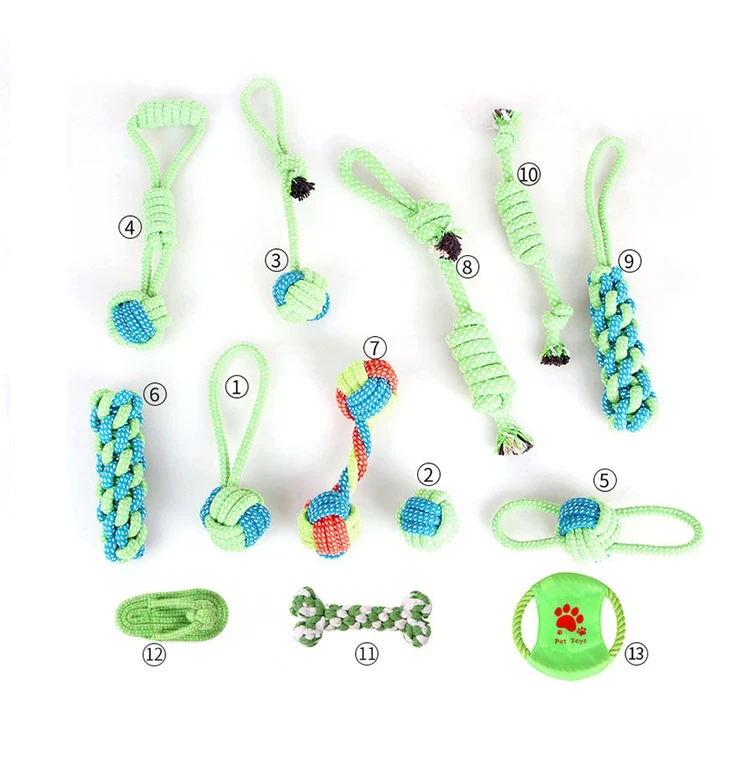 

Wholesale Durable Rope Ball Food Leakage Tooth Cleaning Bulk Chew Pet Dog Toys