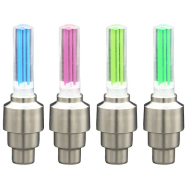 

Bicycle lights LED Tire Valve Wheel Light 4 colors bike spoke wheel light bike accessories, Green/pink/yellow/blue/colorful