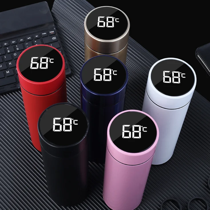 

Mikenda smart water bottle stainless steel water bottle LED temperature display vacuum flask