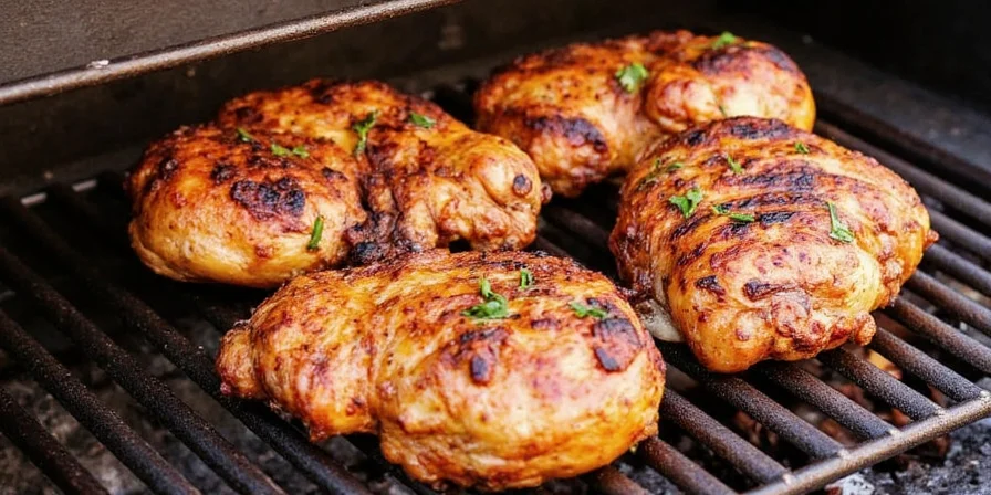 Chicken after applying dry rub