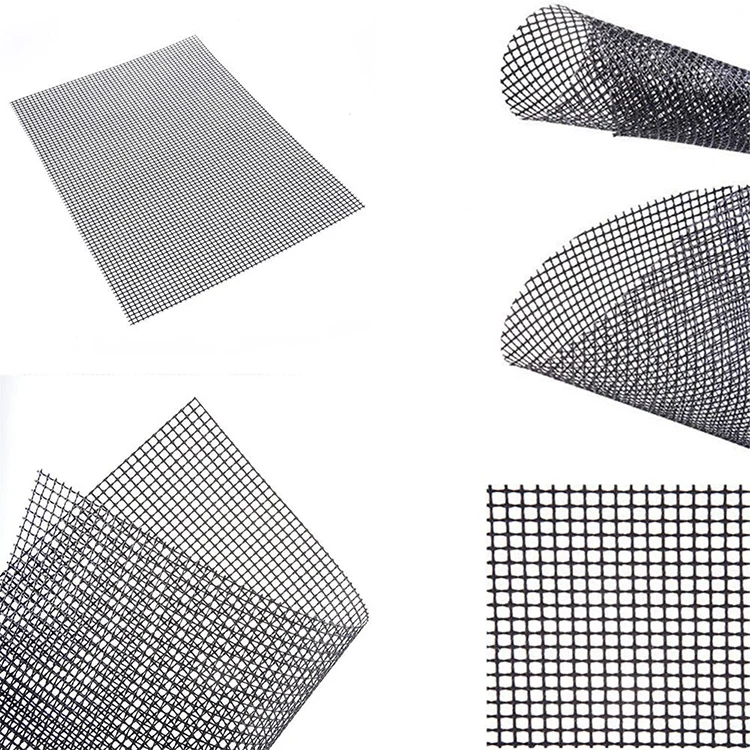 

without edge PFOA-FREE barbecue grill sheet Mesh Mats for Outdoor Barbecue easy to clean bbq grill mesh mats, Black,brown