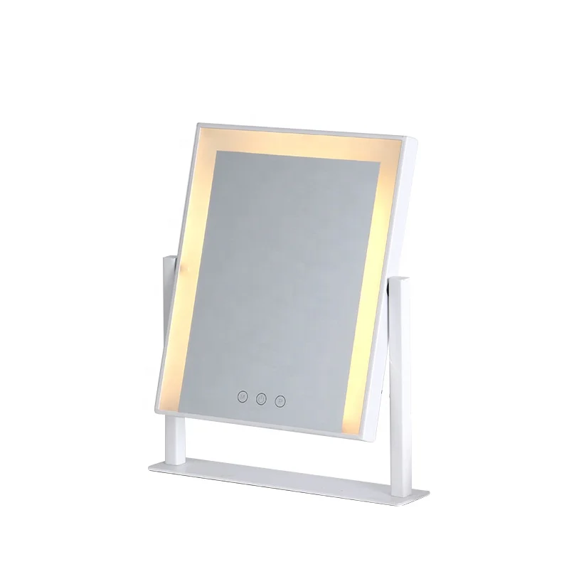 

Custom Desktop Vanity Hollywood Style LED Lighted Makeup Cosmetic Mirror, White