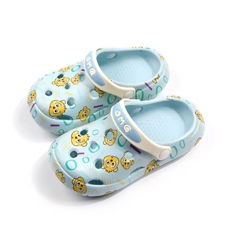 

2021 Super Comfortable Holes EVA Waterproof Anti-slip Hard-wearing Flat Children Gardern Shoes Kids Garden Shoes Children Clogs, White/pink/yellow/blue/green