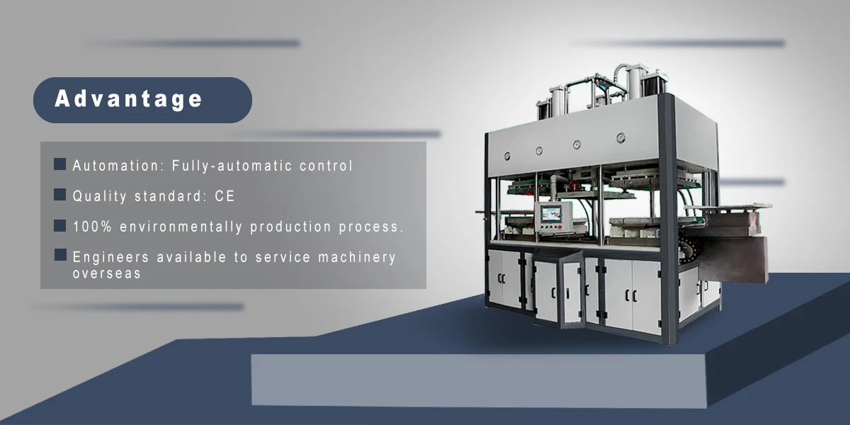 bamboo fiber pulp takeaway clamshell food bowl making machine