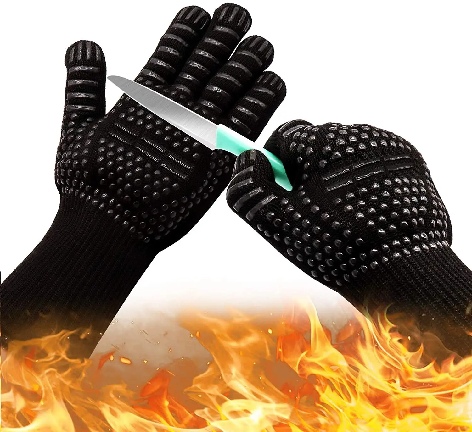 

Amazon Suppliers Kitchen Oven Extreme Heat Resistant Gloves BBQ Grill Cooking Gloves