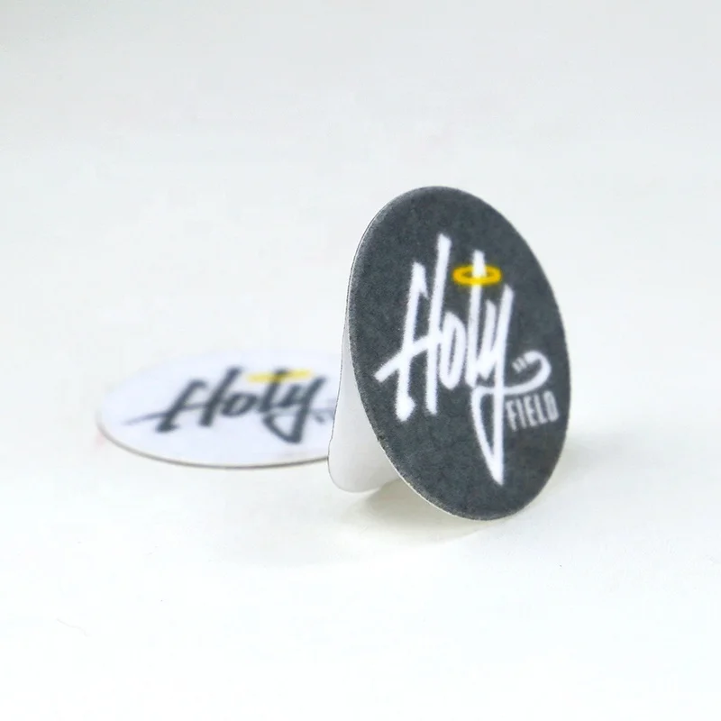 

Flocking Sticker Two Colors Print Custom Color Velvet Sticker Backing
