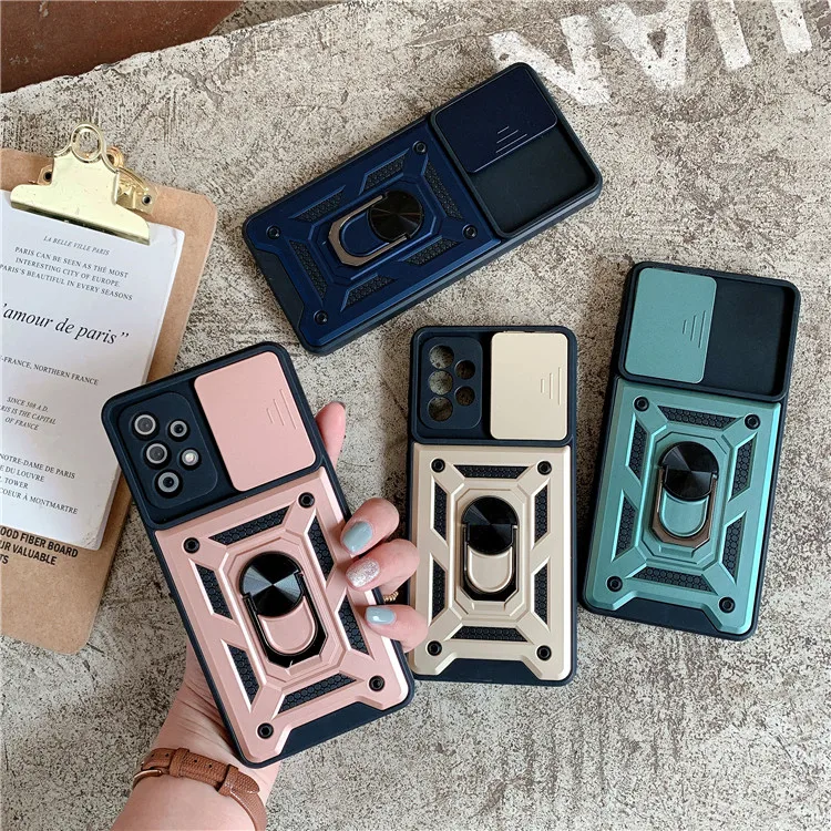 

Lens Protection Case Cover for Samsung A32 A22 A72 A02 Armor Military Shockproof Ring Holder Magnet Phone Case for Galaxy A51 5g