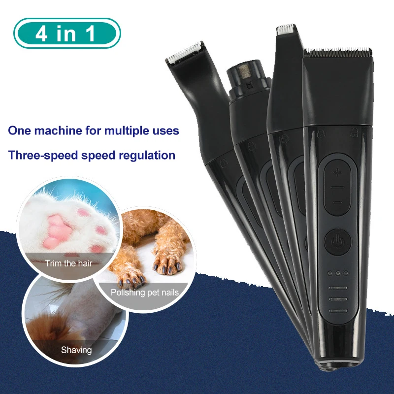 

Amazon hot style pet shaver multi-head dual-use electric shaver little dog Hair Clipper