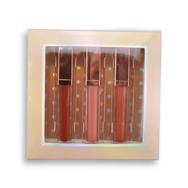 

Best selling Makeup lipgloss set high pigment new fashion box lipgloss box set, Multi-colored