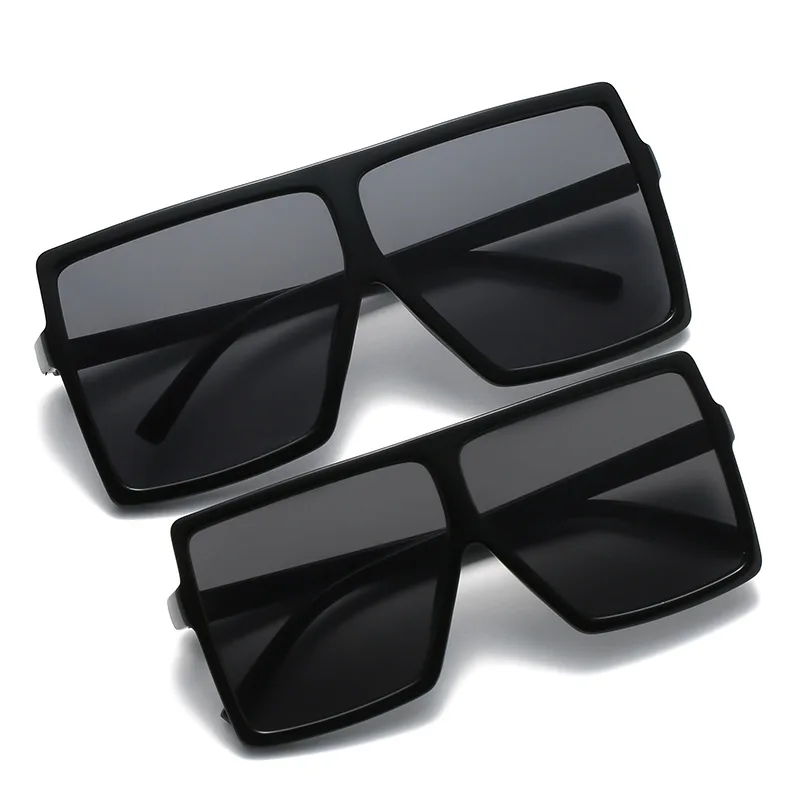 

new fashion plastic big frame oversized trendy mommy and me women men shades sun glasses sunglasses 2021