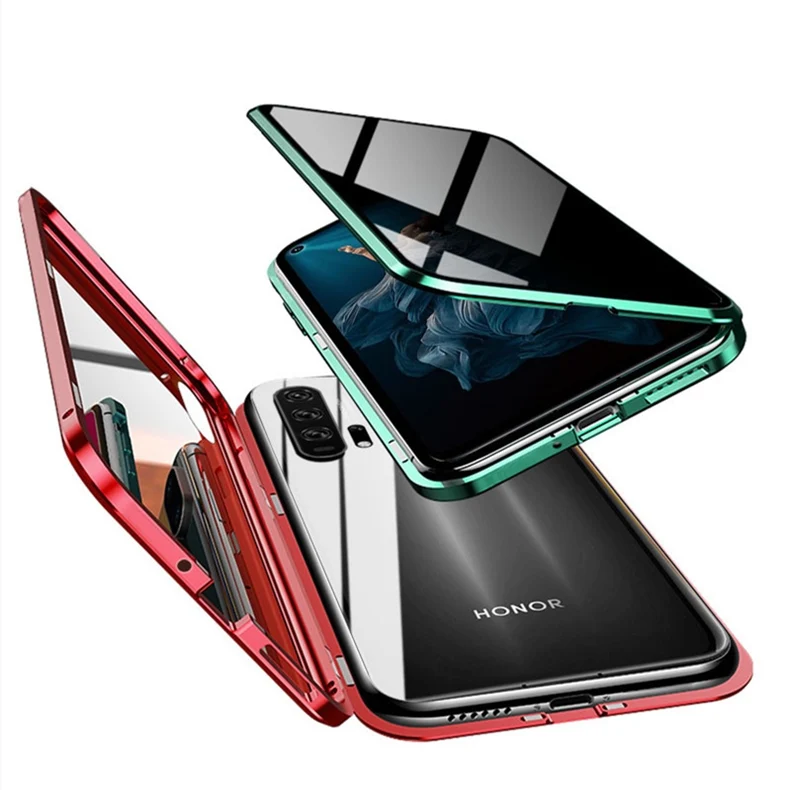 Dropshipping Electronic Anti Peep Magnetic Phone Case For Huawei Nova 5T Mate 30 Lite Magnetic Privacy Case For Honor 9X/20 Pro