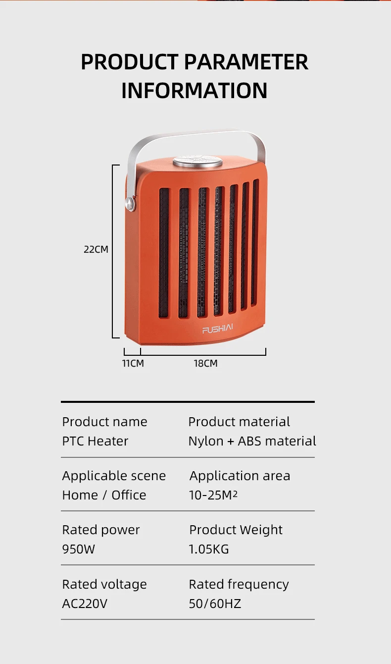 2021 New Fashionable Ceramic Rotatable 12V 200W Electric Portable Usb Room Mini PTC Fan Heaters For Room.jpg