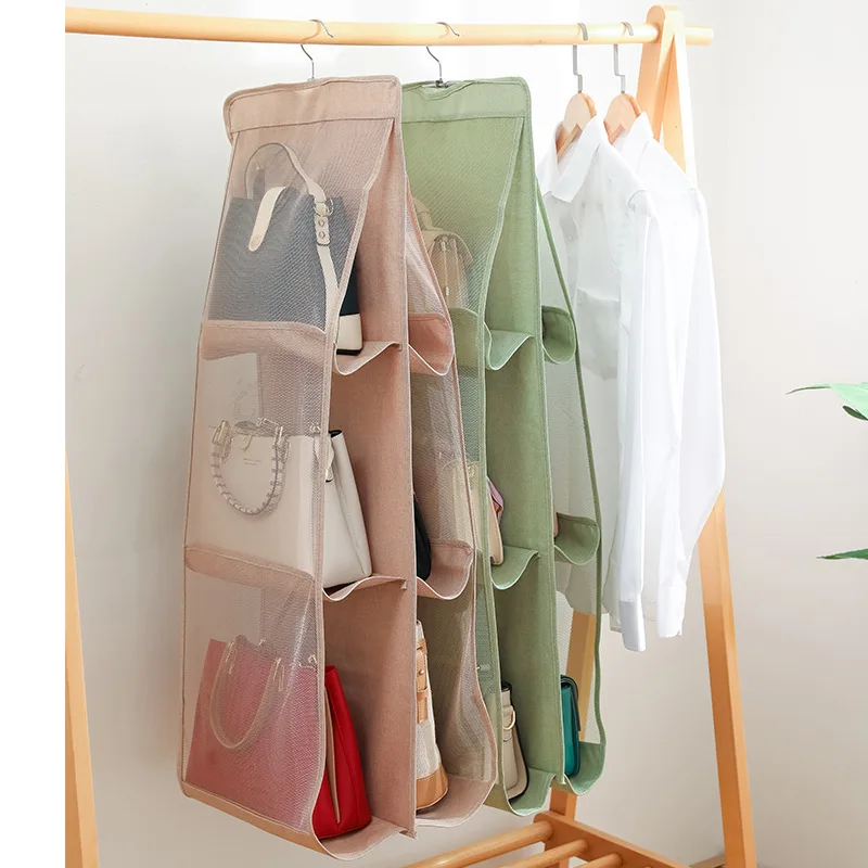 

Dust-proof Storage Holder Bag Wardrobe Closet Handbag Storage Bag Hanging Closet Organizer, Customized color