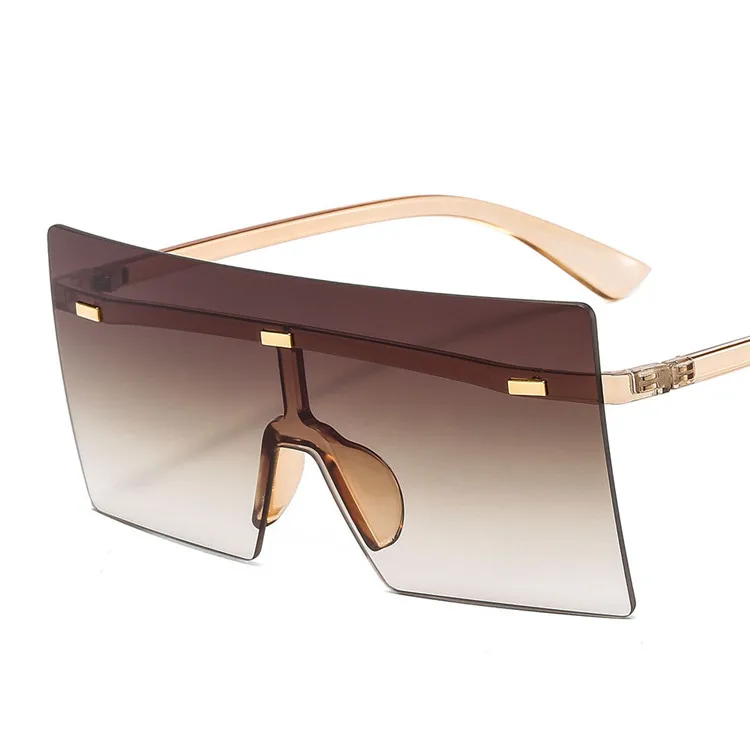 

HIGH quality hot selling sunglasses men and women Big Square Rimless pc8587 Sunglasses, Mix color or custom colors