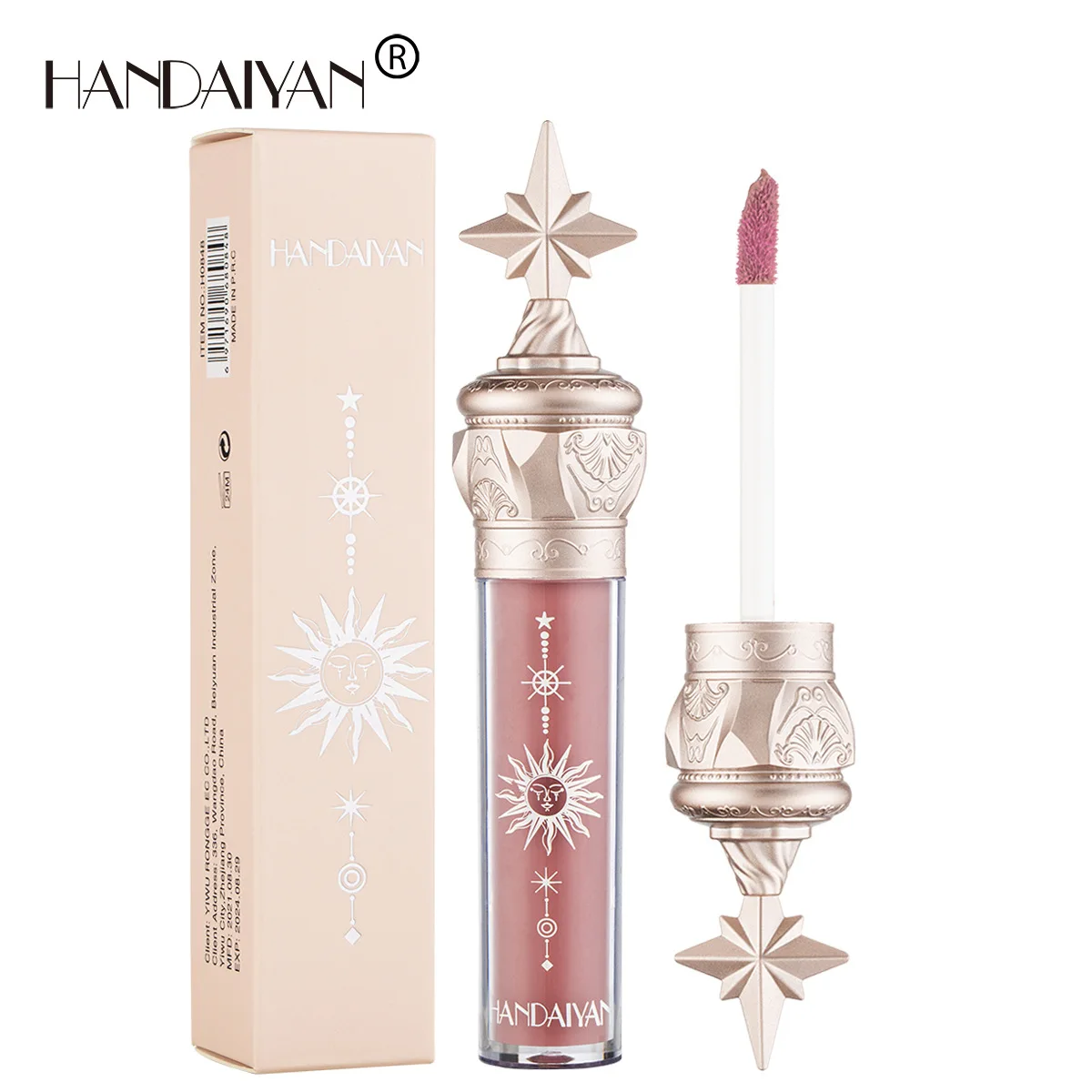 

High Pigment Lip Gloss Long Lasting Waterproof Velvet Nourish Moisturizing Lip Makeup Gift, Multi-colored lipstick