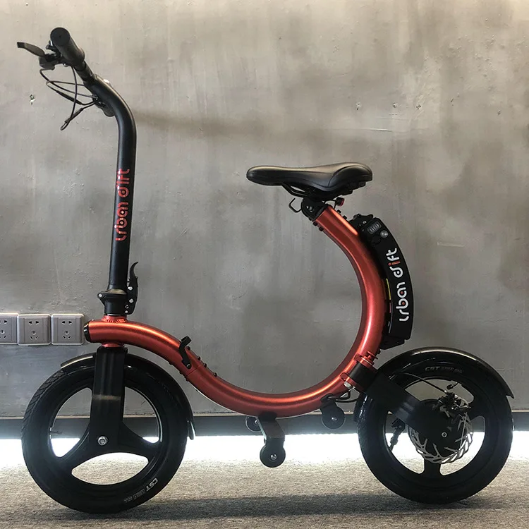 

2021 new design hot sale 14 inch easy folding electric bike 350w easy removable replace battery mini light weight e bike