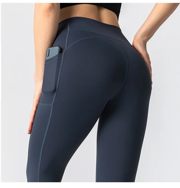 

Pantalon Polaina Waist Trainer Sports Anti Cellulite Seamless Leggings With Pocket, Customized colors