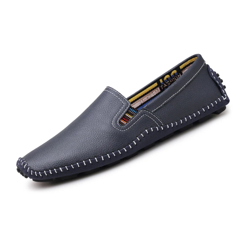 

High Quality Fashionable And Comfortable Men'S Shoe Leather Casual Running Shoes Driving Shoess, Brown, black,grey