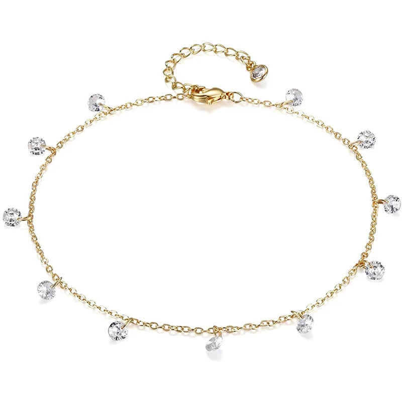 

Dainty Ankle Bracelet Gold Filled C Foot Chain Anklets Jewelry Beach Women Anklet Jewelry