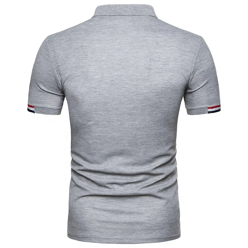 Cheap Cotton White Mens Golf Polo Shirt With Zipper Placket Short Rib Sleeves Buy Mens Golf