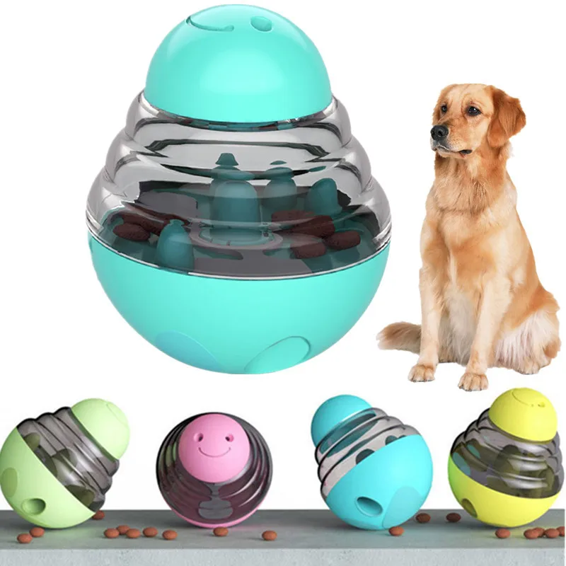 

Hot selling pet food leakage dispenser tumbler dog toy food leakage ball bite resistance puzzle Pet leakage toy, Customized color