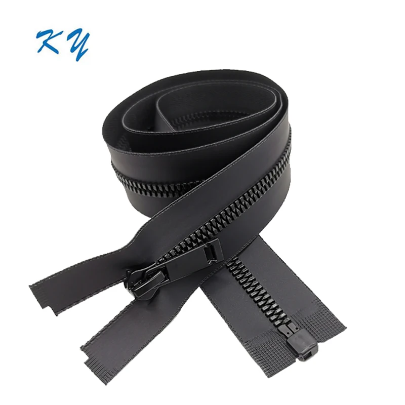 

5# 8# Custom corn teeth zipper open end waterproof resin zipper